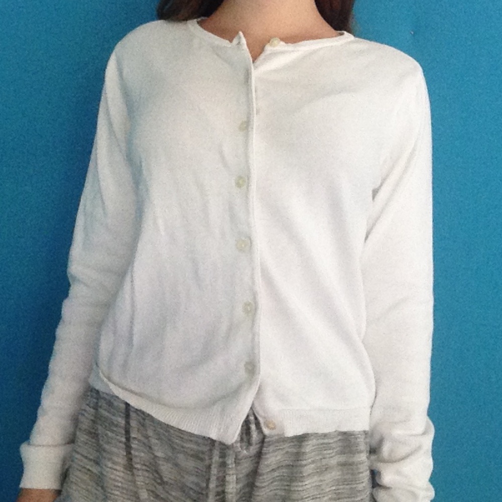 White GAP cardigan